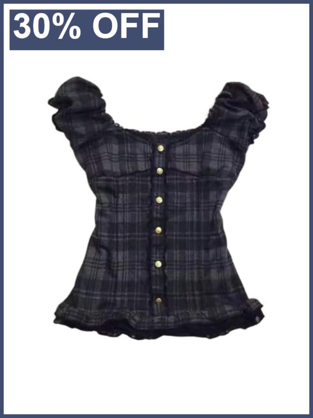 Y2K Lace Bow Coquette Babydoll Crop Top Grunge Emo Goth Summer Tee